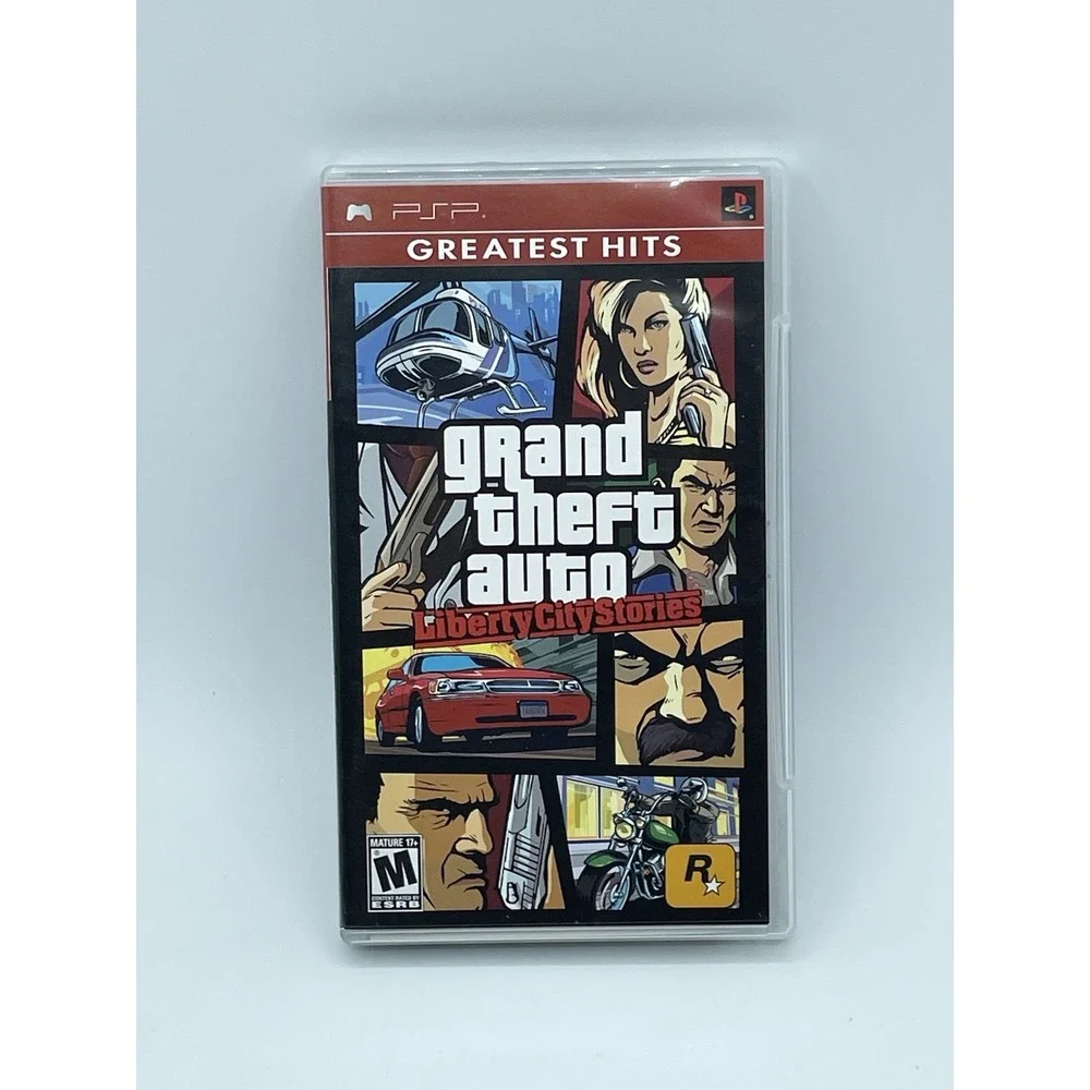 Grand Theft Auto: Liberty City Stories Sony PSP 2005 Complete w/Map & Manual